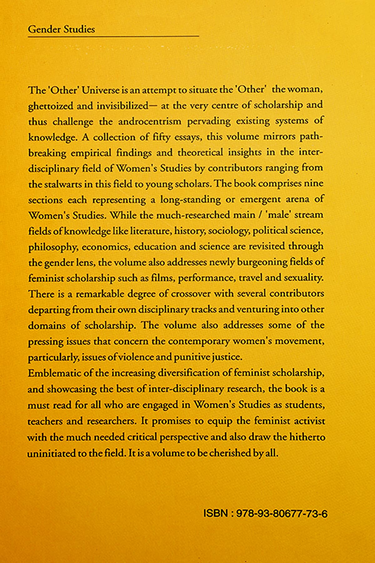 THE 'OTHER' UNIVERSE - Back Cover