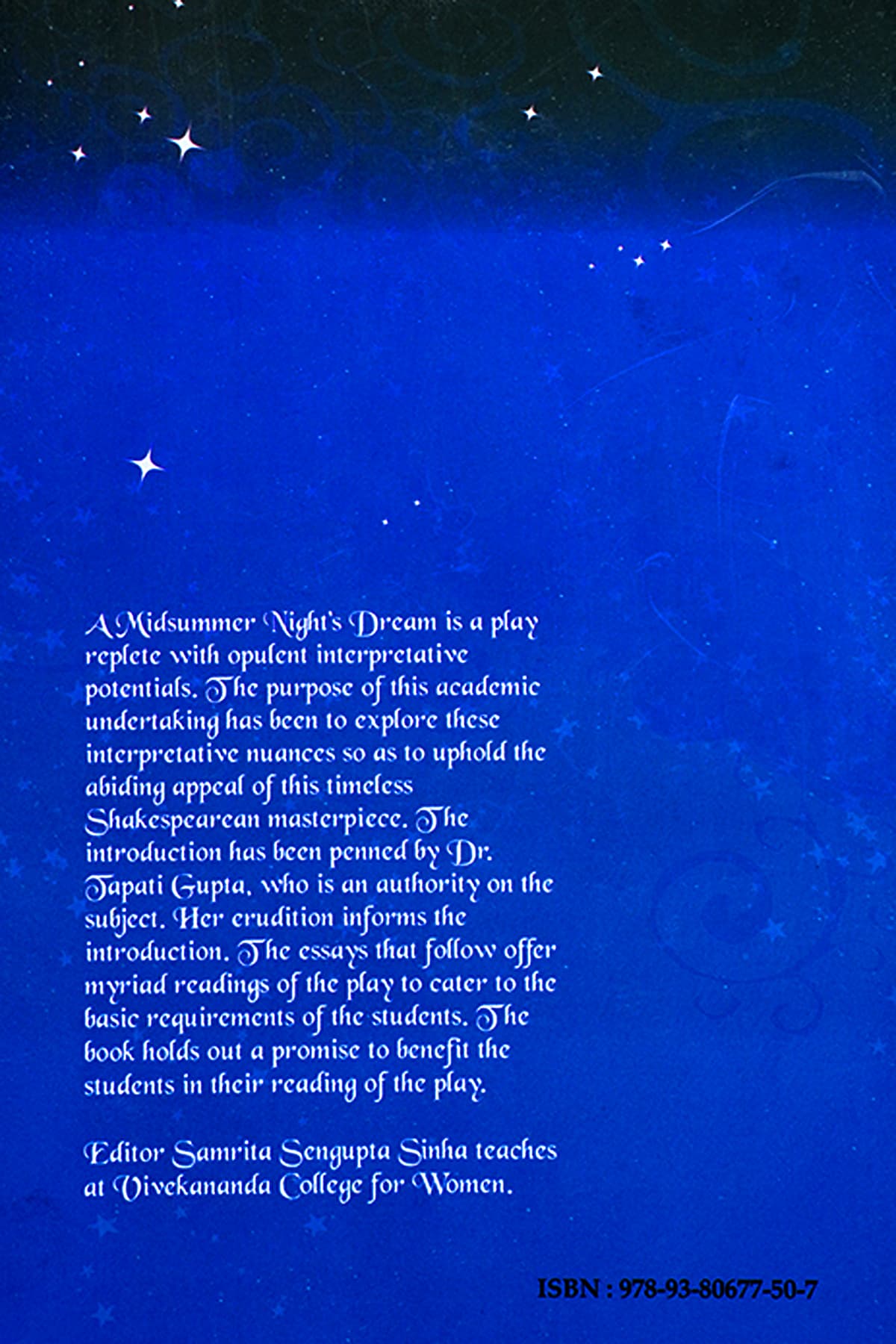 A MIDSUMMER NIGHT'S DREAM - Back Cover