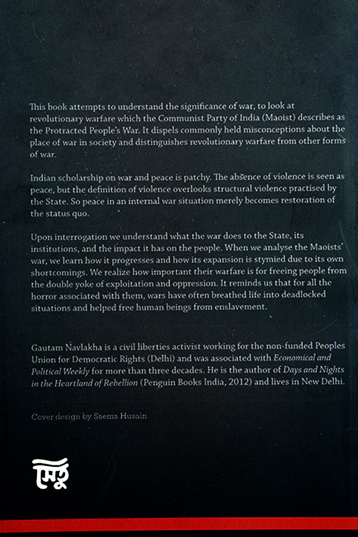 WAR AND POLITICS - Back Cover