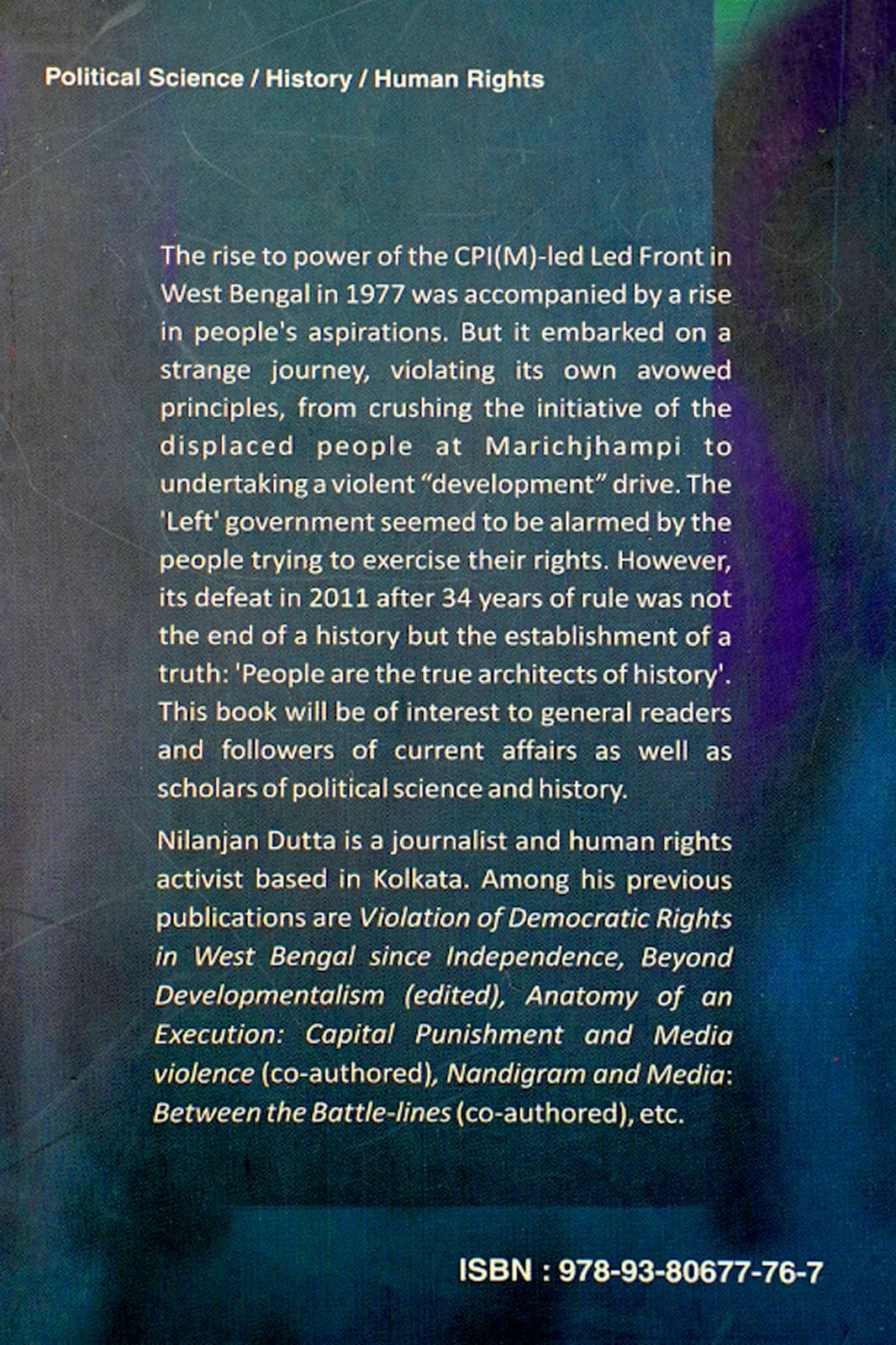 RIGHTS AND THE 'LEFT' - Back Cover