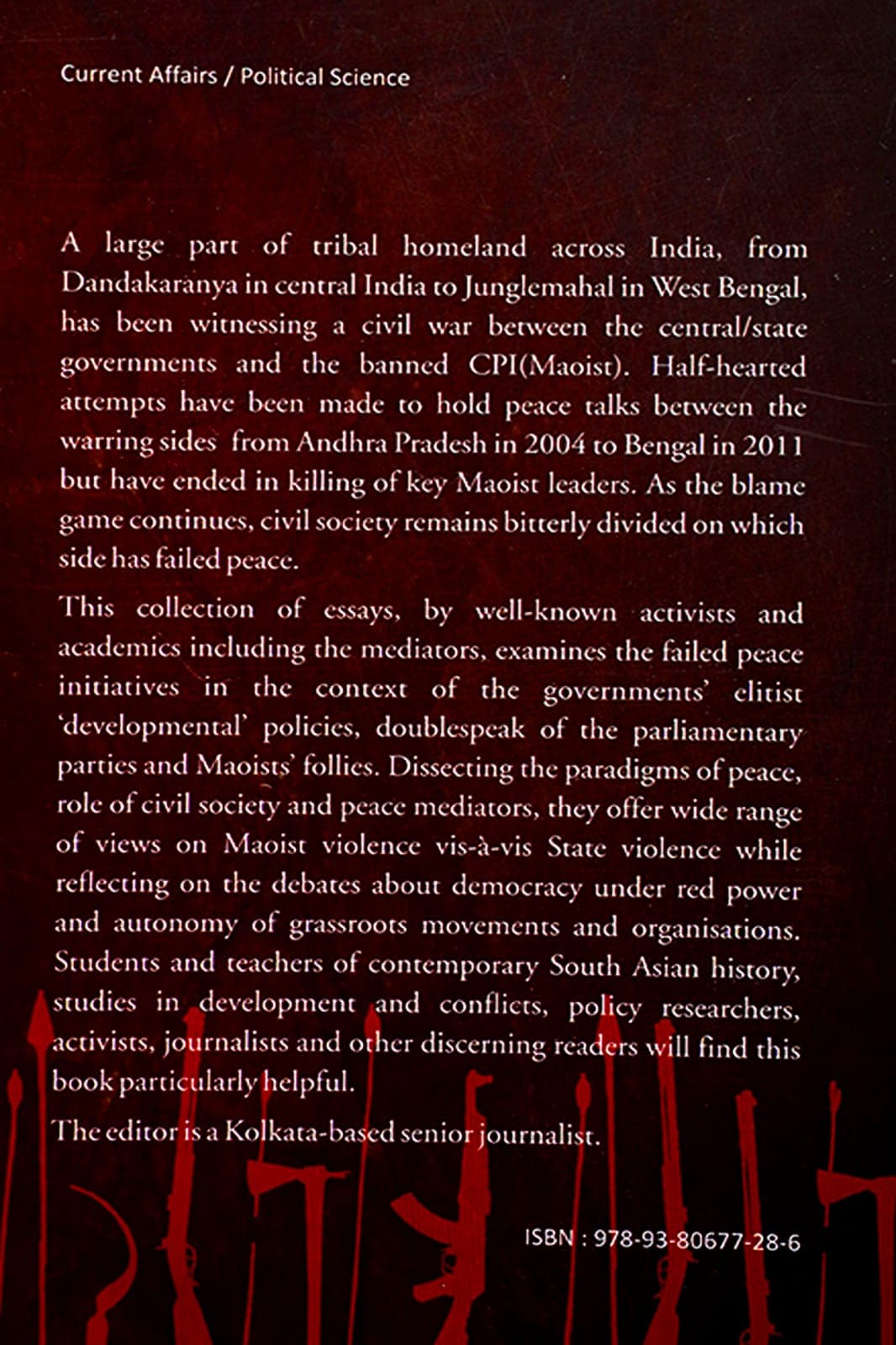 WAR AND PEACE IN JUNGLEMAHAL - Back Cover