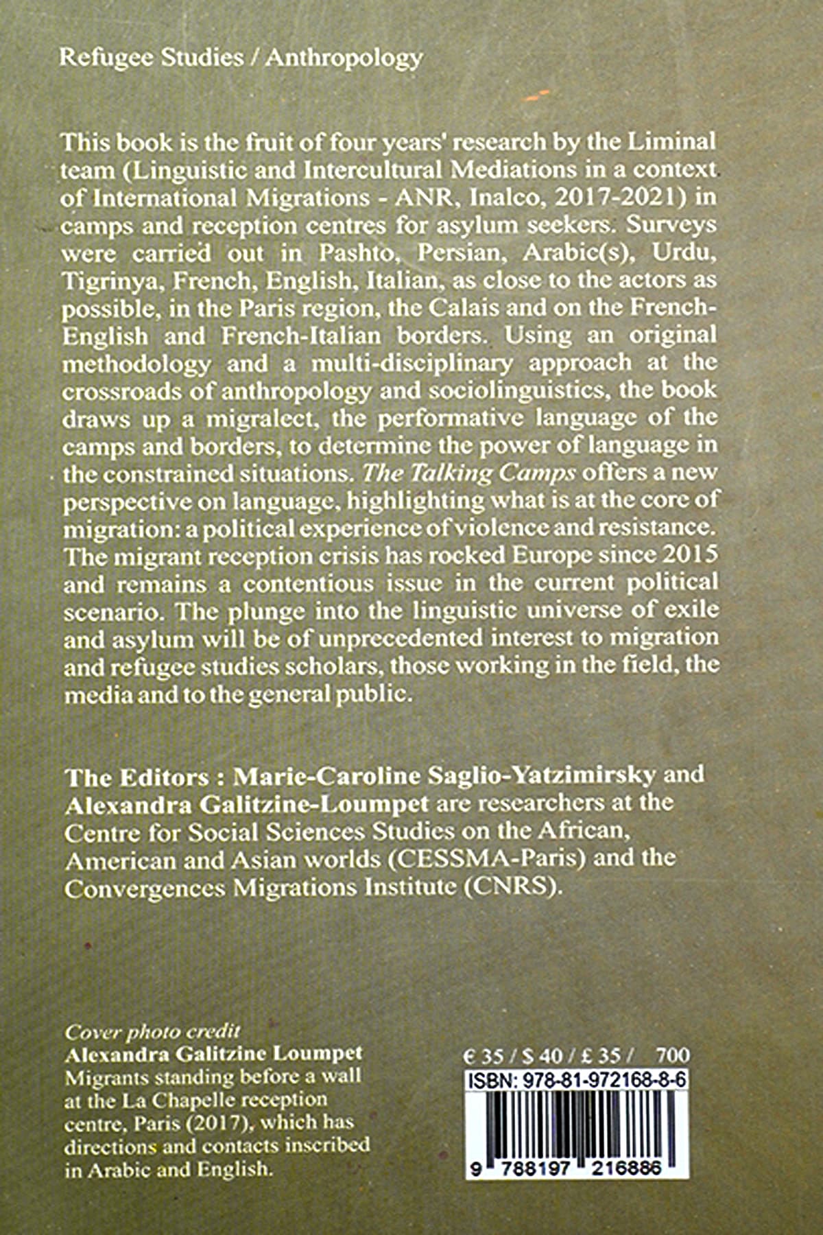 THE TALKING CAMPS - Back Cover