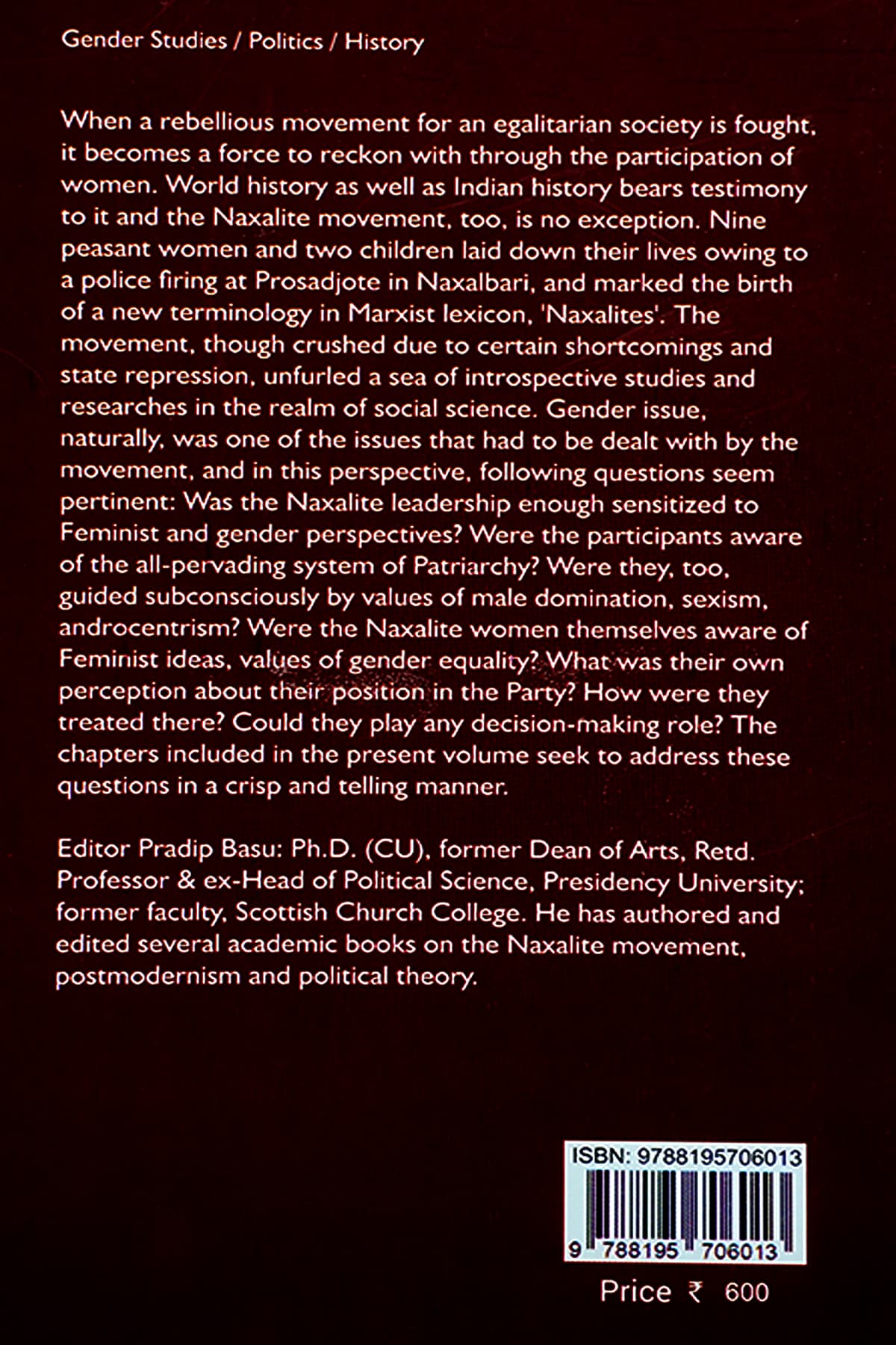 NAXALITE POLITICS - Back Cover
